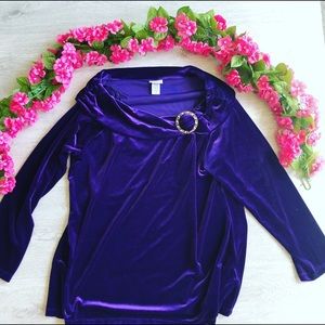 Purple pull over head women’s sweater